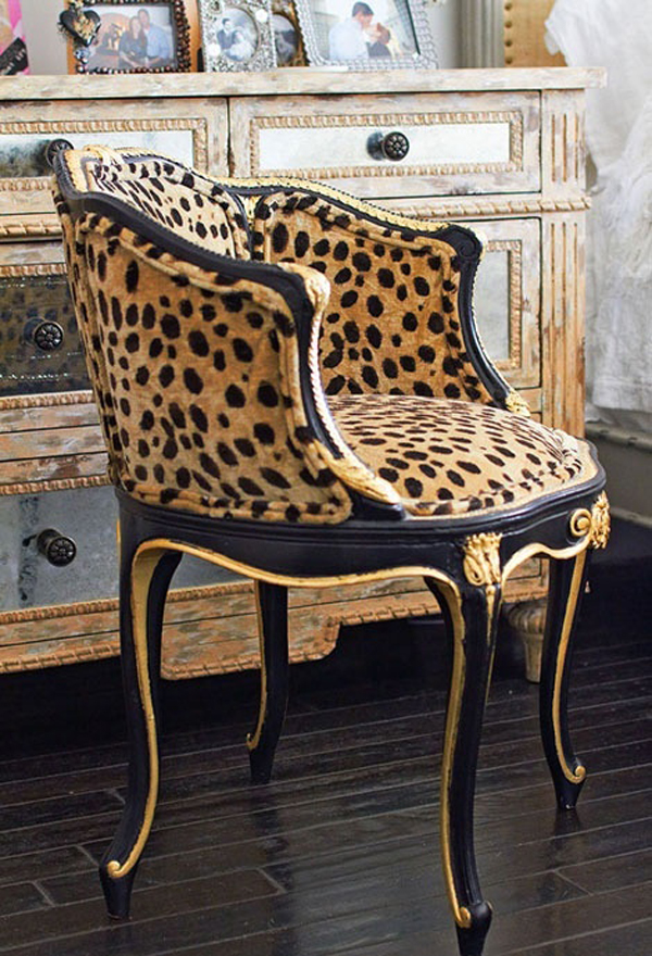 Amusing-Room-Space-Design-with-Dark-Brown-Colored-Wooden-Floor-and-Leopard-Skin-of-Chair-Cover-which-Has-Black-Colored-Wooden-Frame.jpg